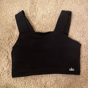Alo yoga binded wide strap crop tank